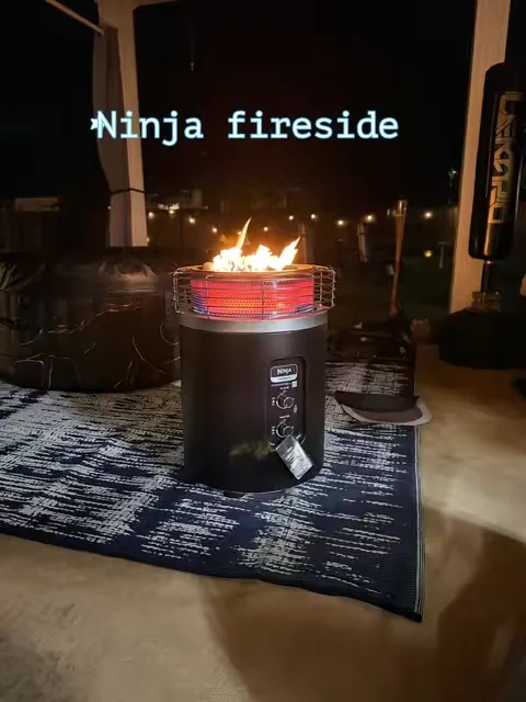 This fire pit is a heater and a fire pit. Ninja came out with something special with this.