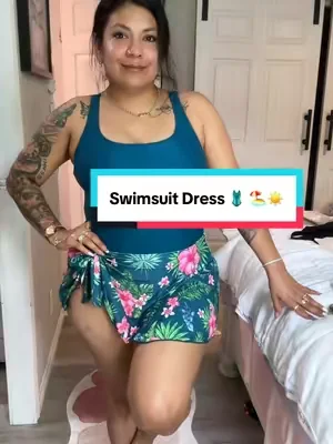Vacation Ready 🏖️☀️🩱#swimdress #swimsuit #bathingsuit #onepieceswimsuit #modestfashion 