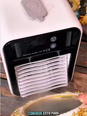 Este mini ventilador de aire acondicionado recargable USB es el verdadero problema🥶❄️#MiniAirConditioner #PortableAirCooler #RoomCoolingHack #USBRechargeableFan #3in1cooler 