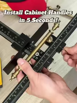 Stop measuring cabinet handles over and over! 🔥🔧 This Cabinet Hardware Jig gives you perfect alignment in seconds with no guesswork, no mistakes, and no wasted cabinet doors—grab yours now before the deal is gone! 🚪✨🛒 #DIY #Woodworking #CabinetHardwareJig #HomeImprovement  