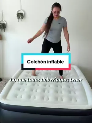 Colchón de aire inflable con Bomba de alta capacidad incorporada, doble altura, fondo antideslizante, capacidad de peso de 660 libras, comodidad portatil para el hogar, camping #dealsforyoudays #summerwins #colchoninflable #airmattress #parati