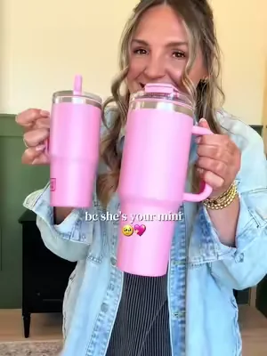 This mommy and me matching tumblers are the cutest #kidstumbler #tumblersoftiktok #mommyandme 