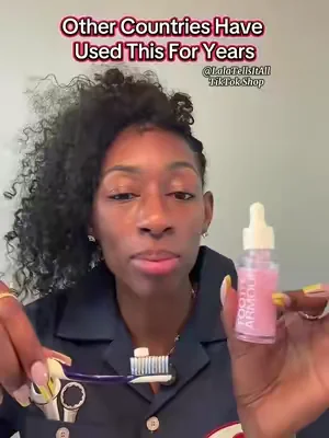 I took my dental routine a step further and added this serum to help prevent tooth decay. #hissmile #enamel #teeth #dealsforyoudays #oralhealth 