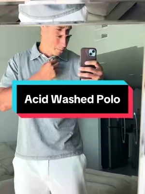 Acid Washed Polo #poloshirts #acidwash #dresshirt 