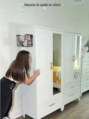 Los roperos de metal más  viral hay 2 opciones disponibles ✨🏃🏻‍♀️💯👆corran por el suyo antes que cambie de precio 😳👆👆#metal #clothes #DealsForYouDays #tiktokshopcreatorpicks #mirror 
