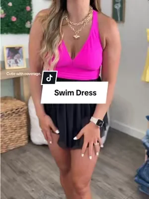 The viral swim dress from @Aidonger has been restocked!!  #swimdress 