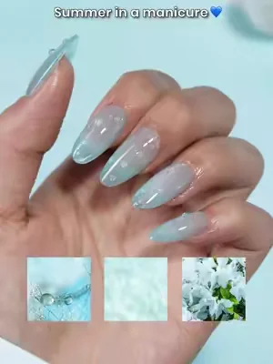 Too many gel colors? ✨💅 Create your own signature summer shade. 🌊💧 💙 Inspired by a fun tip from @shoplulumod and our #BeetlesNailHack community! ✨Using Beetles Jelly Veil Gel Polish Set 🔥From June 17 – July 2, enjoy a discount of more than 60% off torewide🔥 #tiktokshopdealsforyoudays  #BeetlesSummerDrop  #spotlightday  #summernails  