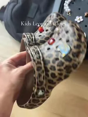 Crocs kids leopard clogs are the cutest back to school shoe for girls ! #crocs #kidscrocs #leopardcrocs #kidsshoes #tiktokshopbacktoschool  