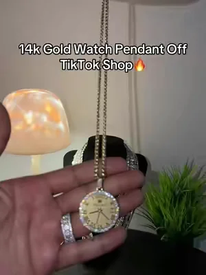 #14kgold #watch #pendant #goldjewelry #gold 