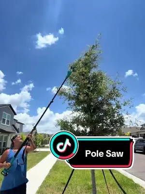 Forget the ladder, you can reach real high with this 2 in 1 pole Mini Chainsaw! #chainsaw #dealsforyoudays #tiktokshopdealsforyoudays #summerwins #summervibes 