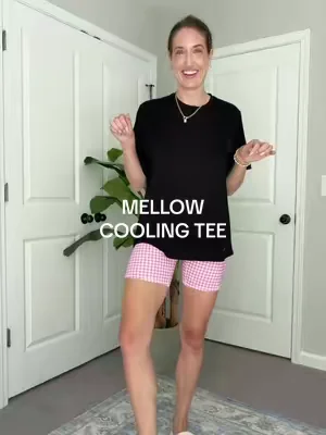 NEW cooling tee for the hot weather 🥵  @Mellow Sleep  #mellowsleep #coolingshirt #mellow #hotsleeper #dealsforyoudays