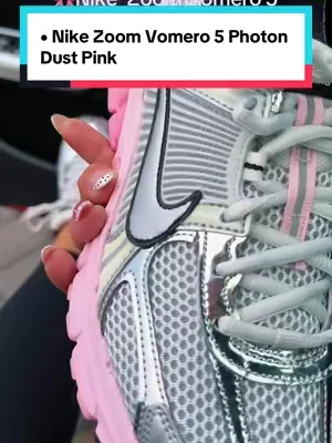 Nike Women's Zoom Vomero 5 Photon Dust Pink 🎀💖🎀##nike##nikevomero5##pinksneakers #dealsforyoudays #summerwins 