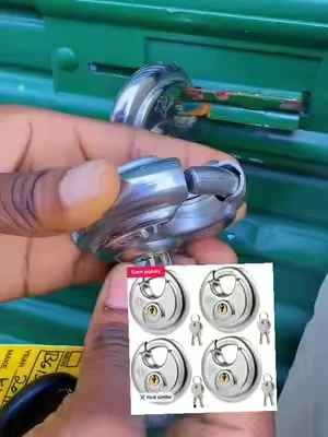 #HOX #Keyed #Disc #Padlock, #Stainl