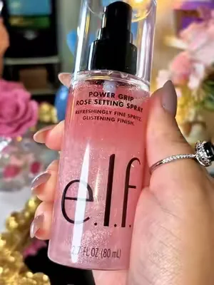 e.l.f. Power Grip Rosé Makeup Setting Spray, Cosmetic Long-Lasting Fixing Spray for Makeup Locking #SelladorDeMaquillaje #dealsforyoudays @e.l.f. Cosmetics 