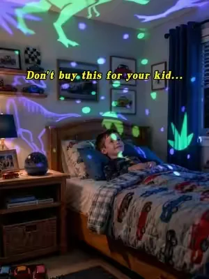 Don't buy this for your kid#Onefirenightlightforkids #SoothingLight #BedtimeRoutine #nightlightprojector #kidsgifts