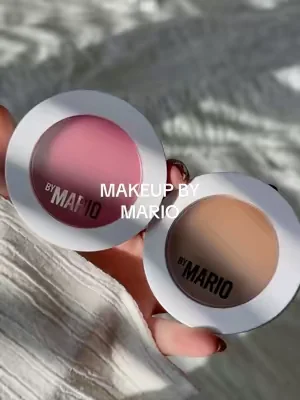 This duo is basically my everyday face in one compact 🤍 The blush gives the prettiest pop of color and the contour adds that soft sculpted look without looking muddy. Plus it’s on sale right now, which makes it even harder to pass up ✨ #makeupbymario #makeupdeals #makeup 