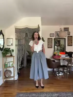 Wearing a size small :) #gingham #widelegtrousers #widelegpants #cutesummeroutfits #summeroutfits 