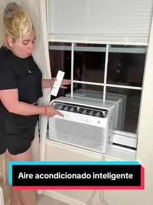 El aire acondicionado de ventana inteligente que puedo controlar desde mi celular #creatorsearchinsights #tiktokshopcreatorpicks #DealsForYouDays #tiktokshopstockup #airconditioner 
