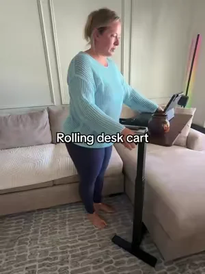 This rolling table is one of those things you don’t realize you need until you have it. Slides right under the sofa, bed, or chair, adjusts to the perfect height, and the tabletop even tilts. Perfect for snacks, working on your laptop, reading, or keeping all your essentials within reach. Plus, the Black Friday deals are too good to pass up. #rollingcart #sidetable #homesolutions #homeorganization #dealsforyoudays @Sweetcrispy Official 