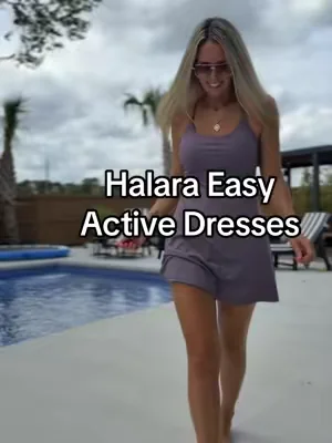 SALE! These easy peasy Halara active dresses with built in shorts and a bra make such an easy comfy summer outfit ✨ #halaralistens #halarafabric #dealsforyoudays #activedress #summeroutfits @Halara  