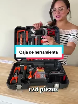 128 piezas de herramienta #herramienta #herramientas #dealsforyoudays #regaloparapapa #cajadeherramientas