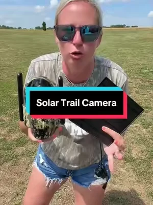 Solar trail camera for deer hunting #deerhunting #deerseason #trailcam #huntingtiktok #huntingseason @Rayking Direct 