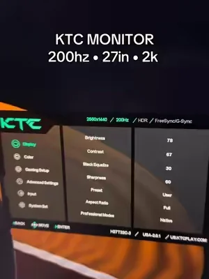 This monitor is goated  #monitor #gamingmonitor #desksetup #setupinspiration #ktc 