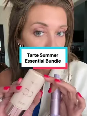 This easy duo from @tarte cosmetics  is a summer must have. Beautiful coverage that isn’t cakey but evens your skin tone, hydrating and waterproof!!!! Set with their (perfect for travel) setting powder that contains 30 spf! #dealsforyoudays #tartecosmetics #summeressentials #summermakeup 
