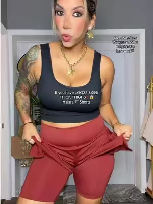 LOVE @Halara_official 7” anti thigh chafing shorts that come in a 2 pack😱💖✨  #halara #shorts #thickthighproblems #halaraeveryday #dealsforyoudays 