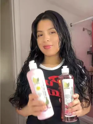Le tenía tanto miedo por la cebolla 🧅 y quedé así 🤐 vamos por un cabello largo🥰#TikTokShop#shampooandconditioner#hair#anion #biotin 