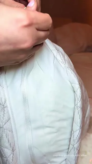 I don’t usually get this excited over a pillow, but sleep is something I’m actively trying to improve, and this immediately felt like a premium experience. The adjustable fill, soft cover, and overall quality made a great first impression. Now comes the important part… actually sleeping on it. I’ll be sharing updates as I test it, so if there’s anything you want me to pay attention to, let me know below. 💤 @Coop Sleep Goods #creatorsearchinsights #DealsforyouDays #bettersleep #wellness #sleephack 