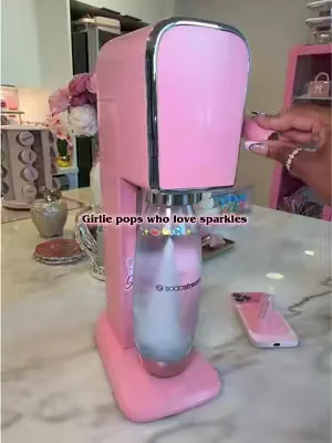 I’m just a girl🎀 #sodastream #sparklingwater #sodapop #carbonateddrink #soda 