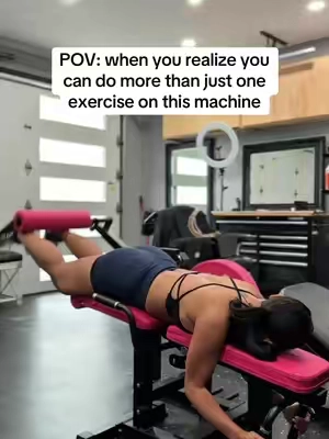 I thought this was just for leg extensions… turns out it’s one of the most versatile pieces of equipment in my garage gym.
#homegymequipment #garageworkout #gluteworkout #DealsForYouDays #tiktokshopcreatorpicks  
 