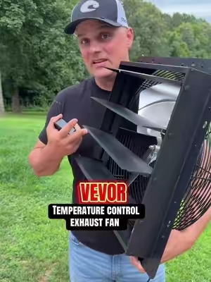 VEVOR 16-Inch Wall Mounted Shutter Exhaust Fan helps remove heat, humidity, fumes, dust, and stale air from garages, workshops, sheds, greenhouses, barns, and other enclosed spaces. With up to 2900 CFM airflow, automatic smart programming, variable speed control, temperature settings, and timer functions, it helps maintain better airflow without constant adjustments. The built-in shutters open and close automatically, making it a convenient ventilation solution for year-round use. On-Screen Hook: 🔥 My Garage Was 20° Hotter Before This SEO Description: Need better airflow in your garage, shop, greenhouse, or shed? This VEVOR 16-inch exhaust fan moves up to 2900 CFM to help remove heat, moisture, dust, and stale air. Features automatic smart controls, adjustable fan speeds, temperature control, and timer settings for customized ventilation. Great for workshops, livestock buildings, greenhouses, storage areas, and more. Hashtags: #VEVOR #DealsForYouDays #GarageSetup #TikTokShopCreatorPicks #Summervibes 