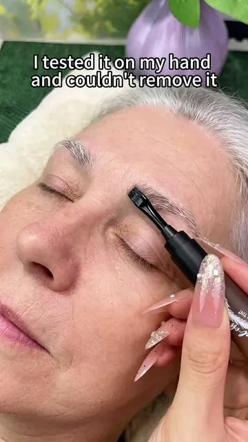 Tired of Drawing Your Brows Every Day? This Brow Tint Lasts for Weeks.My brows survived showers, sweat, and makeup remover. 😳#BrowTint #MicrobladingEffect #WaterproofBrows #makeup #tiktokshopcreatorpicks 