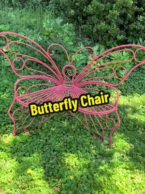 Outdoor Metal Butterfly Chair ✨ #outdoorchair #gardenchair #gardendecor #butterflychair #DealsForYouDays 