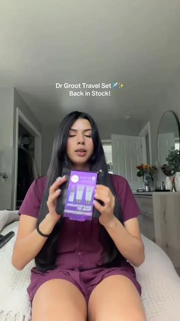 Dr Groot Hair Thickening Travel Set for thicker fuller hair #koreanhaircare #drgroot #hairgrowth #hairthickening #dealsforyoudays @Dr. Groot Hair 