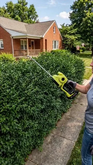 My hedge was out of control... this fixed it in minutes. #dealsforyoudays #TikTokShopDealsforYouDays #newarrivals #hedgetrimming #HedgeTrimmers