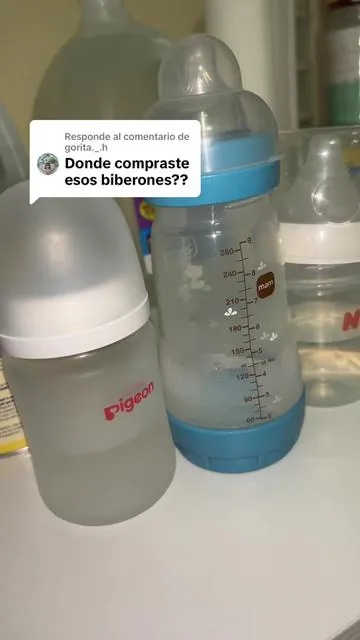 Respuesta a @gorita._.h sus bebés de cuales biberones usan??? #glassbottles #tiktokshop #fyp #babybottles @pigeonbabyph 