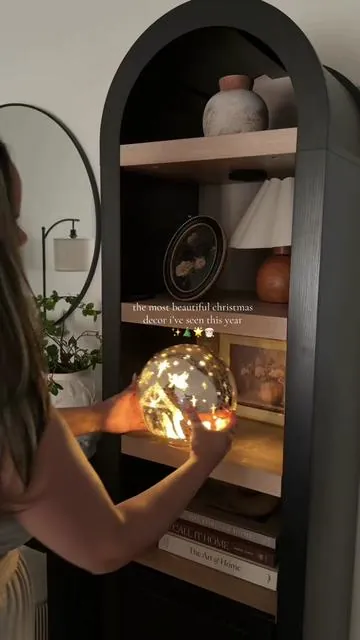 this glowing nativity sphere is pure magic 🌟 @QVC, Inc  #christmasdecor #christmasfinds #qvc #christmas #tiktokshopfinds 