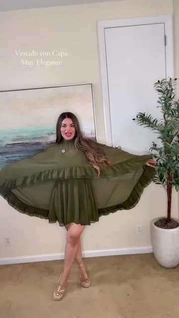 Yo ame este estilo de vestido, muy elegante 👌 #tiktokshopsummerglow #tiktokshopcreatorpicks #dealsforyoudays #capedress #summerdresses 