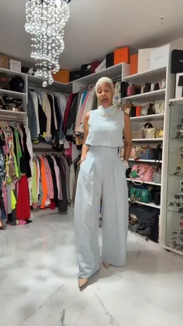 Upgrade your wardrobe with the LikeMyChoice 2-Piece Linen-Blend Set featuring a chic mock neck halter top and flattering high-waisted wide-leg pants. This elegant old money aesthetic outfit is perfect for summer vacations, brunch, the office, or effortless everyday style with timeless sophistication. #linenset #twopieceset #pantsoutfitideas #summerwins #dealsforyoudays 