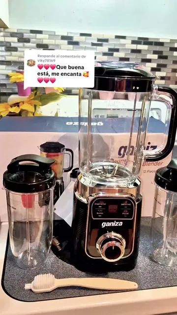 Respuesta a @viky78169 Ganiza Professional Smoothie Blender 1100W Motor 25000 RPM 8 Auto Programs for Frozen Fruits Ice 64 oz Large 12-in-1 Countertop Blender Dishwasher Safe Multifunctional Juicer food processor nutribullet vitamix juicer machine
#Licuadora #Blender #DealsForYouDays 