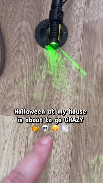 Who’s ready for spooky season???? 🫢🤩 I can’t wait to get my dog machine set up for this!!! #fogmachine #halloweendecor #outdoorhalloweendecor #spookyseason #laser 