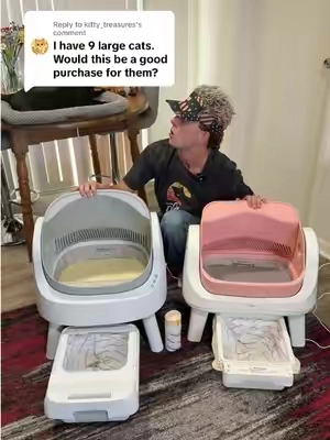 Replying to @kitty_treasures Get the Autoscooper 11 instead if you have large cats!😁 #selfcleaninglitterbox #petpivot #petpivotautoscooper11 #autoscooper11 #litterbox 