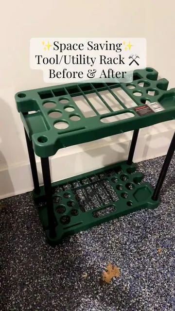 Small Storage Solution but holds a lot up to 30 tools!! ⚒️ 🙌🏼#tiktokshopcreatorpicks #qvctiktoksuperbrandday #clutterfree #garageorganization #homestorage 