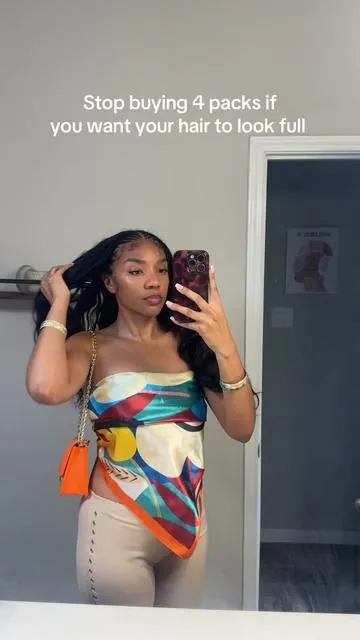 Body wave hair is a looser texture so always remember you’re going to need more than four packs if you want your hair to look super full like mine . I personally have six packs in my head and I found that this was the best method to get as much volume as I was looking for.   My hair inspo is from @@Favourrr_Ike! Love this look !  ##crochethairstyles##crochethair##bodywavehair##tribalbraids