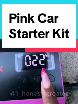 Ladies never leave home without this car jump starter kit #dealsforyoudays #tiktokshopmemorialday #PortableCarJumpStarter #CarJumper #JumperCables   