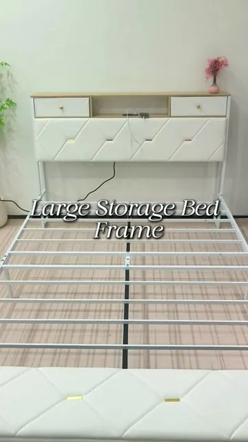 Upgrade Your Entire Bedroom Setup With This Practical Storage Bed Frame Unmatched Discount Available #ClutterFreeBedroom #StoragePlatformBed #HomeDecorEssentials #SleepRoomRenewal #StylishFunctionalFurniture
