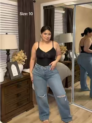 Current fav jeansss✨🫶🏻  @GOOD AMERICAN #tiktokshop#jeans#ootd#fyp 